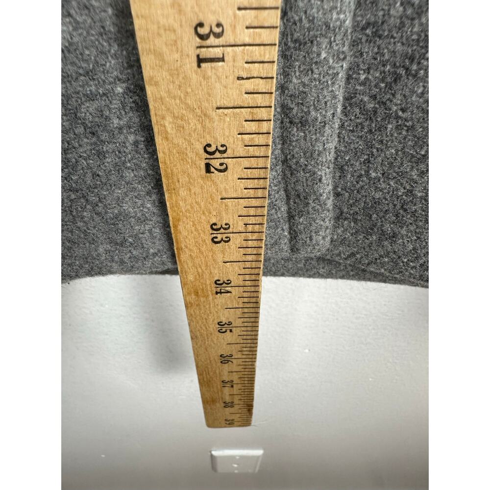 J.Crew Peacoat Women's Double breasted heather gray Stadium Cloth wool blend 8 - Picture 6 of 8